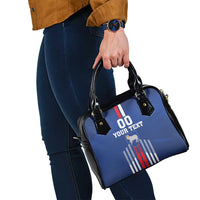 Custom Faroe Islands Football Shoulder Handbag Go Champion Blue Version