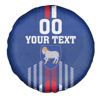 Custom Faroe Islands Football Spare Tire Cover Go Champion Blue Version