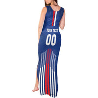 Custom Faroe Islands Football Tank Maxi Dress Go Champion Blue Version