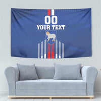 Custom Faroe Islands Football Tapestry Go Champion Blue Version