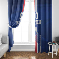 Custom Faroe Islands Football Window Curtain Go Champion Blue Version