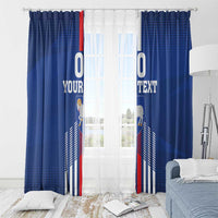 Custom Faroe Islands Football Window Curtain Go Champion Blue Version