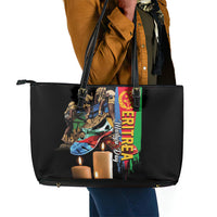 Eritrea Martyrs Day Leather Tote Bag Honoring the Fallen