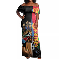 Personalized Eritrea Martyrs Day Off Shoulder Maxi Dress Honoring the Fallen