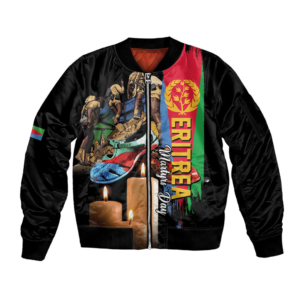 Personalized Eritrea Martyrs Day Sleeve Zip Bomber Jacket Honoring the Fallen