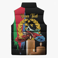 Personalized Eritrea Martyrs Day Sleeveless Puffer Jacket Honoring the Fallen