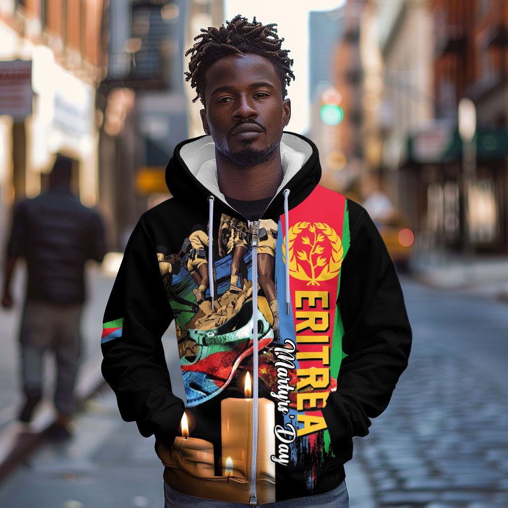 Personalized Eritrea Martyrs Day Zip Hoodie Honoring the Fallen