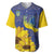 Ukraine Peace Dove Baseball Jersey Ukraine Sunflower With Folk Patterns - Wonder Print Shop
