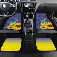 Ukraine Peace Dove Car Mats Ukraine Sunflower With Folk Patterns - Wonder Print Shop