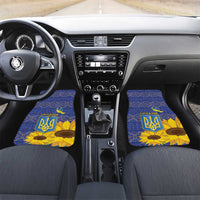 Ukraine Peace Dove Car Mats Ukraine Sunflower With Folk Patterns - Wonder Print Shop
