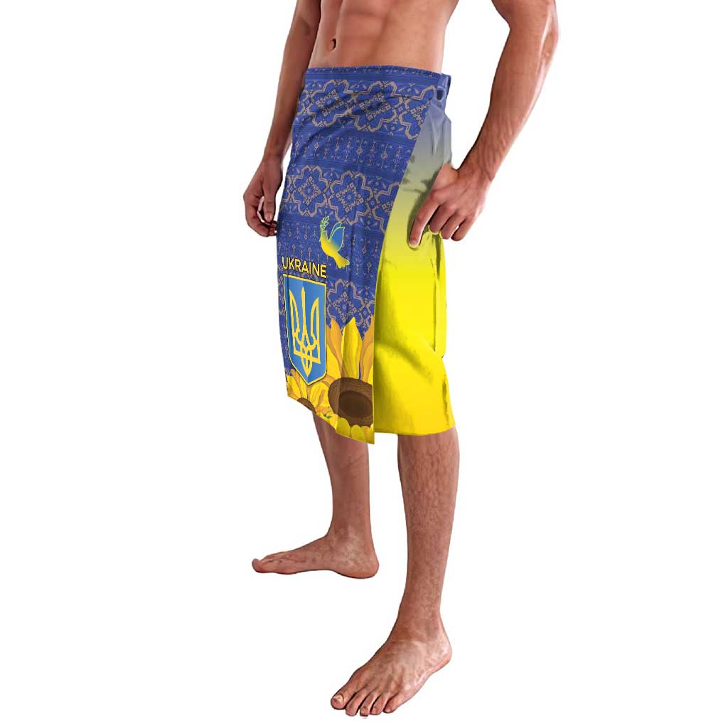 Ukraine Peace Dove Lavalava Ukraine Sunflower With Folk Patterns - Wonder Print Shop