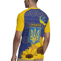 Ukraine Peace Dove Rugby Jersey Ukraine Sunflower With Folk Patterns - Wonder Print Shop