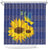 Ukraine Peace Dove Shower Curtain Ukraine Sunflower With Folk Patterns