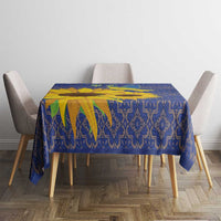 Ukraine Peace Dove Tablecloth Ukraine Sunflower With Folk Patterns - Wonder Print Shop