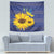 Ukraine Peace Dove Tapestry Ukraine Sunflower With Folk Patterns - Wonder Print Shop