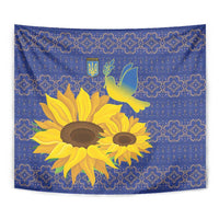 Ukraine Peace Dove Tapestry Ukraine Sunflower With Folk Patterns - Wonder Print Shop