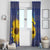 Ukraine Peace Dove Window Curtain Ukraine Sunflower With Folk Patterns - Wonder Print Shop