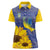 Ukraine Peace Dove Women Polo Shirt Ukraine Sunflower With Folk Patterns - Wonder Print Shop