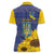 Ukraine Peace Dove Women Polo Shirt Ukraine Sunflower With Folk Patterns - Wonder Print Shop