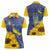 Ukraine Peace Dove Women Polo Shirt Ukraine Sunflower With Folk Patterns - Wonder Print Shop