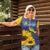 Ukraine Peace Dove Women Polo Shirt Ukraine Sunflower With Folk Patterns - Wonder Print Shop