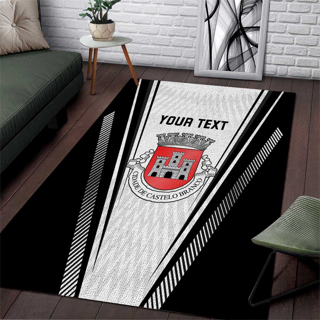 Personalized Castelo Branco Portugal Area Rug Sporty Style - Wonder Print Shop