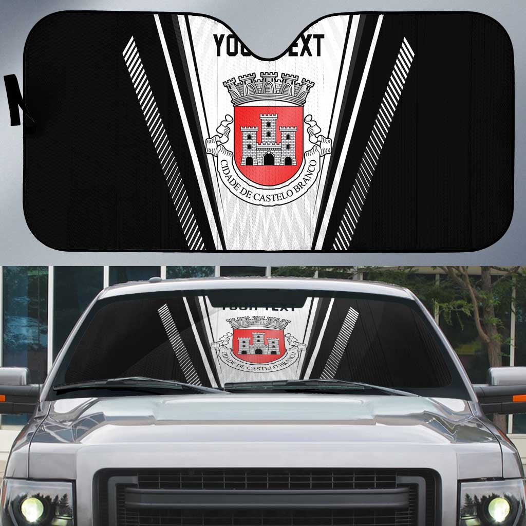 Personalized Castelo Branco Portugal Auto Sun Shade Sporty Style - Wonder Print Shop