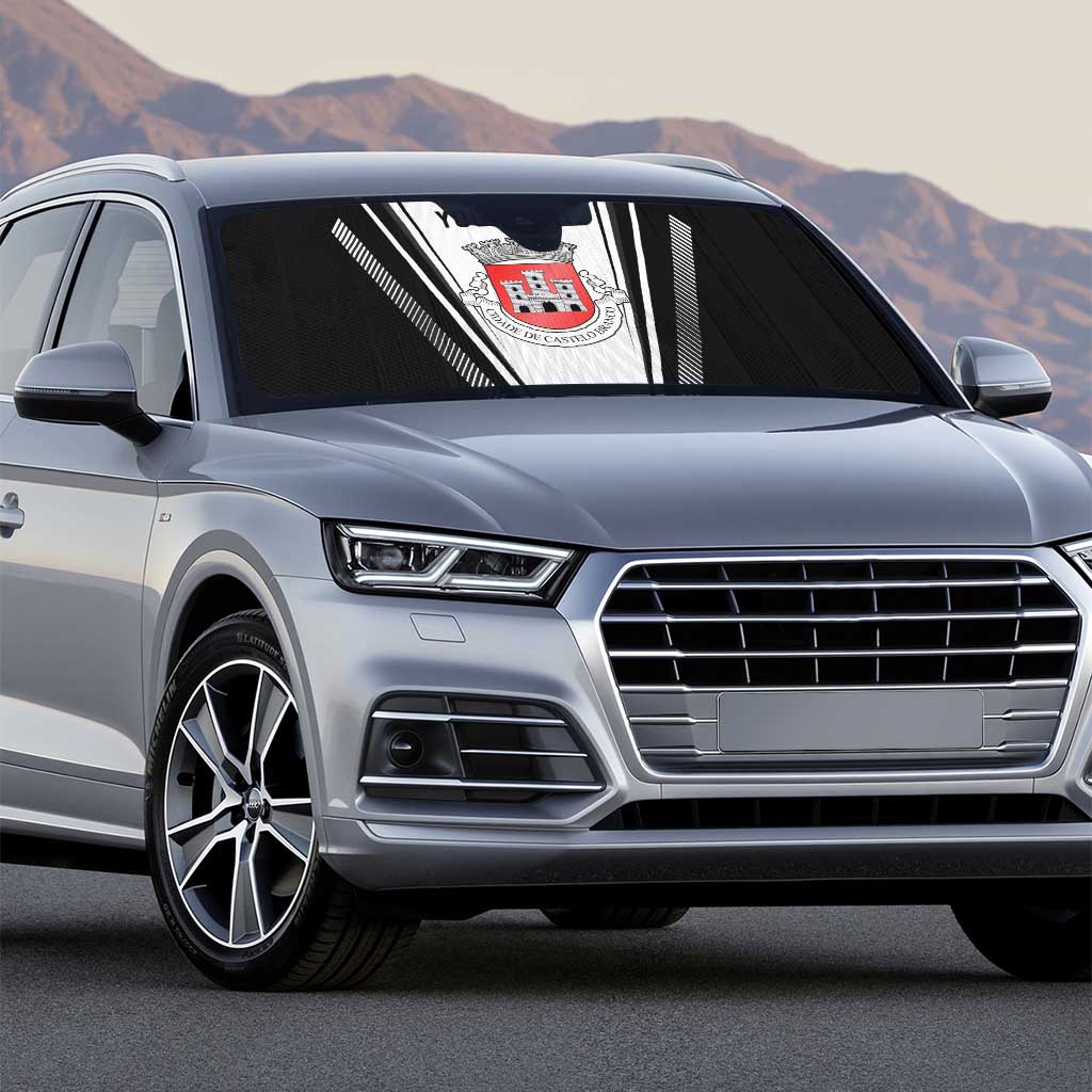 Personalized Castelo Branco Portugal Auto Sun Shade Sporty Style - Wonder Print Shop