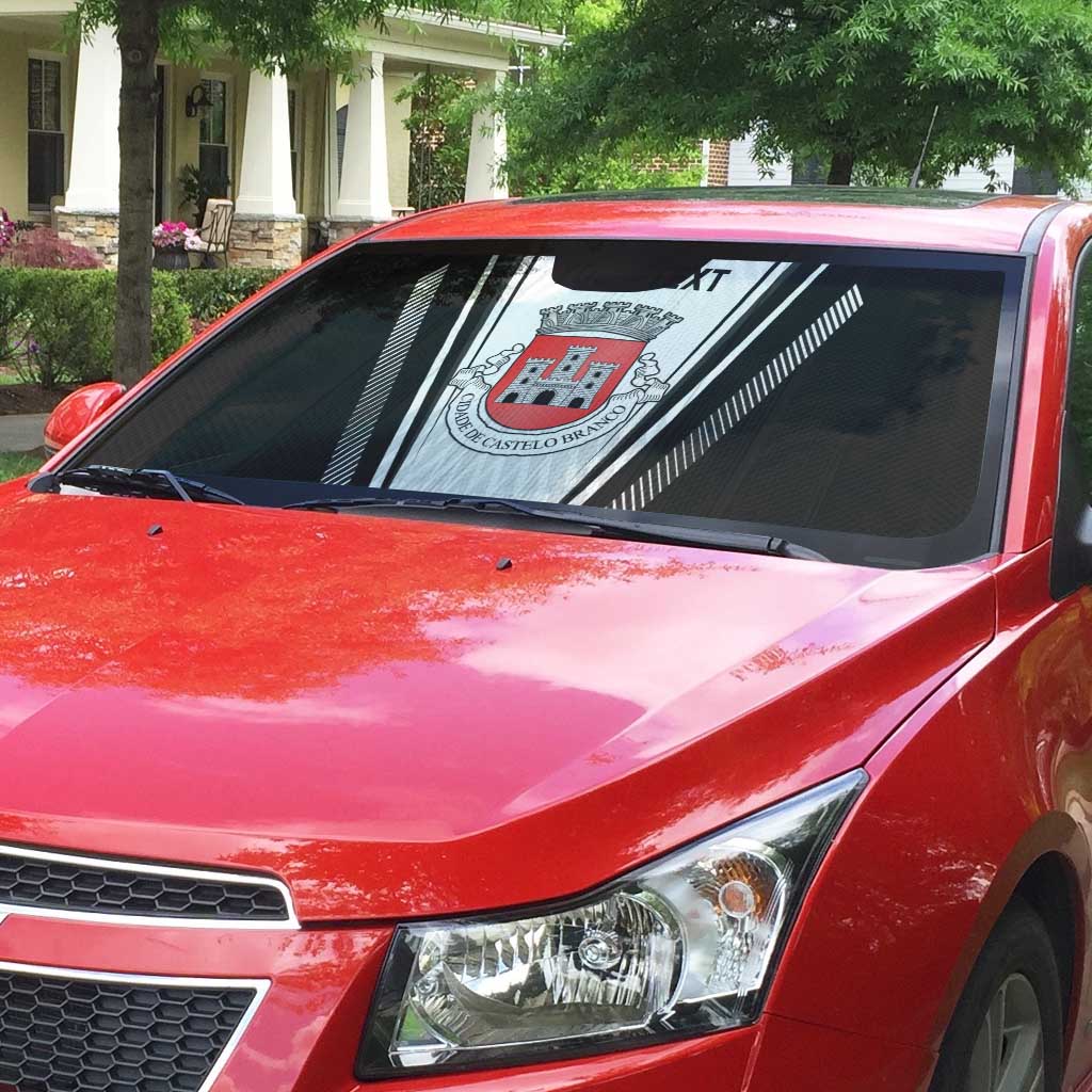 Personalized Castelo Branco Portugal Auto Sun Shade Sporty Style - Wonder Print Shop