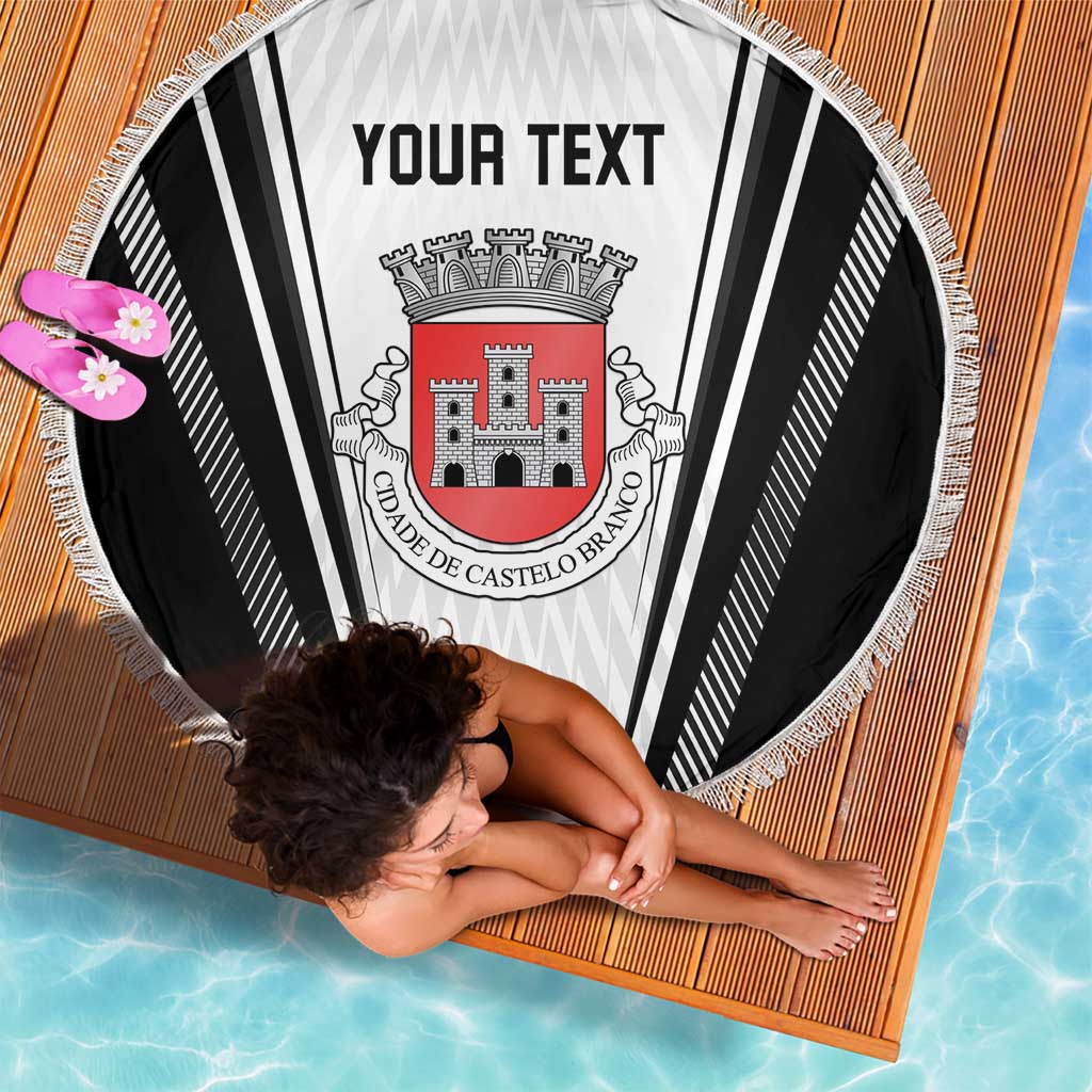 Personalized Castelo Branco Portugal Beach Blanket Sporty Style - Wonder Print Shop