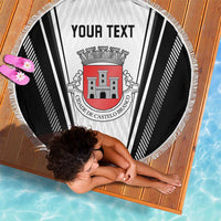 Personalized Castelo Branco Portugal Beach Blanket Sporty Style - Wonder Print Shop