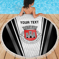 Personalized Castelo Branco Portugal Beach Blanket Sporty Style - Wonder Print Shop