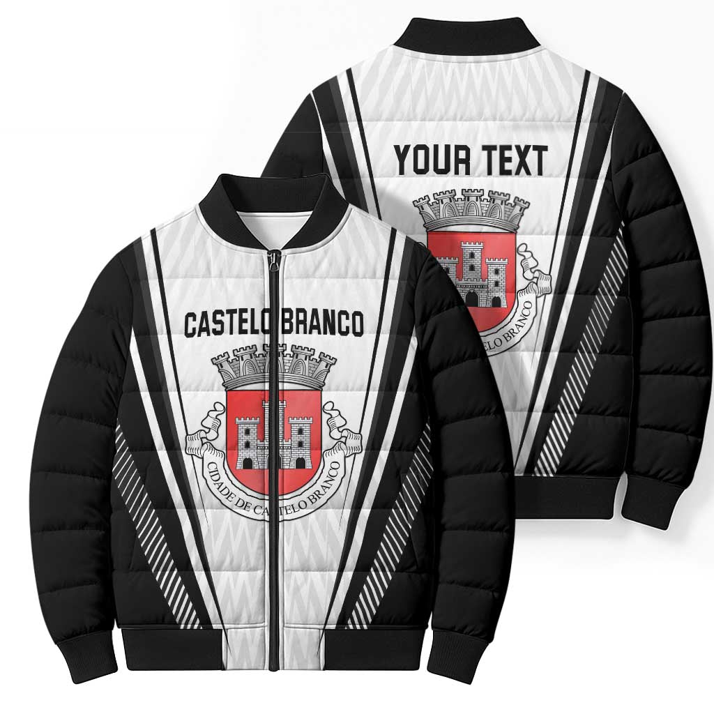 Personalized Castelo Branco Portugal Bomber Puffer Jacket Sporty Style - Wonder Print Shop