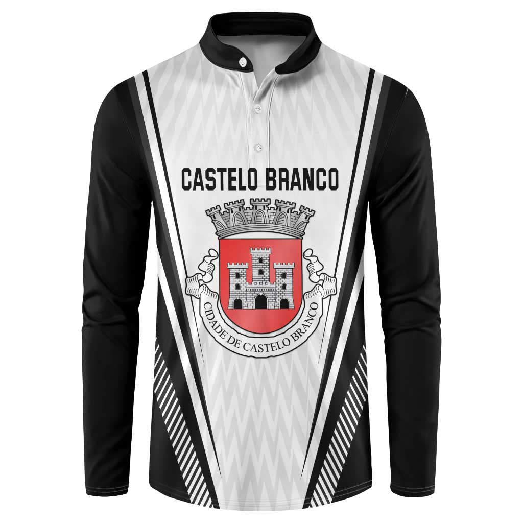 Personalized Castelo Branco Portugal Button Sweatshirt Sporty Style - Wonder Print Shop