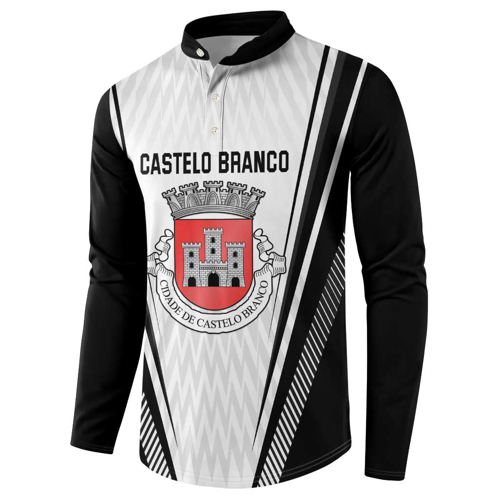 Personalized Castelo Branco Portugal Button Sweatshirt Sporty Style - Wonder Print Shop