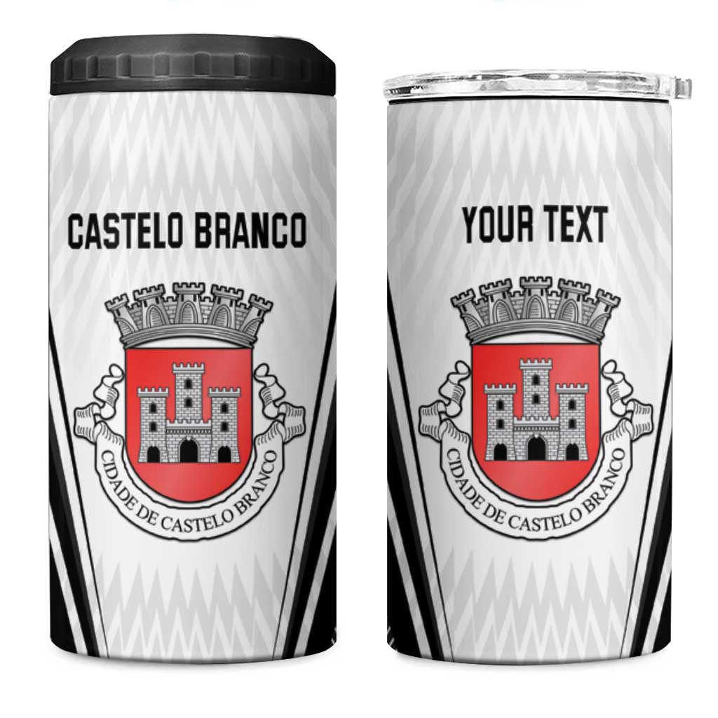 Personalized Castelo Branco Portugal 4 in 1 Can Cooler Tumbler Sporty Style - Wonder Print Shop