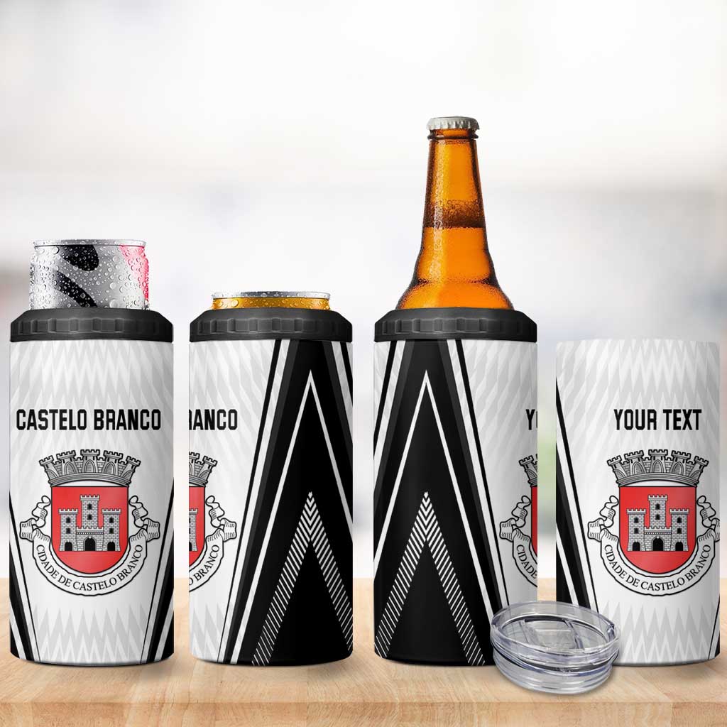 Personalized Castelo Branco Portugal 4 in 1 Can Cooler Tumbler Sporty Style - Wonder Print Shop