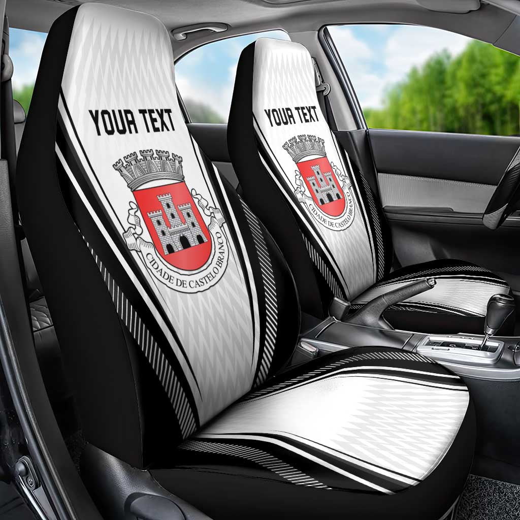 Personalized Castelo Branco Portugal Car Seat Cover Sporty Style - Wonder Print Shop