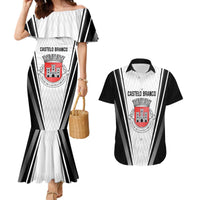 Personalized Castelo Branco Portugal Couples Matching Mermaid Dress and Hawaiian Shirt Sporty Style - Wonder Print Shop