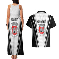 Personalized Castelo Branco Portugal Couples Matching Tank Maxi Dress and Hawaiian Shirt Sporty Style - Wonder Print Shop