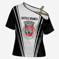 Personalized Castelo Branco Portugal Cross Shoulder Shirt Sporty Style - Wonder Print Shop