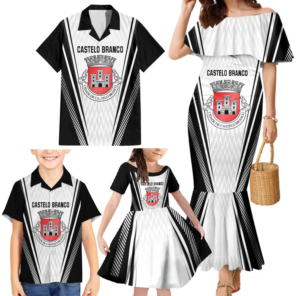 Personalized Castelo Branco Portugal Family Matching Mermaid Dress and Hawaiian Shirt Sporty Style - Wonder Print Shop
