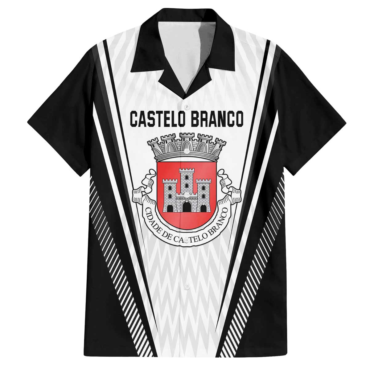 Personalized Castelo Branco Portugal Family Matching Off The Shoulder Long Sleeve Dress and Hawaiian Shirt Sporty Style - Wonder Print Shop