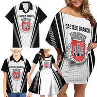 Personalized Castelo Branco Portugal Family Matching Off Shoulder Short Dress and Hawaiian Shirt Sporty Style - Wonder Print Shop