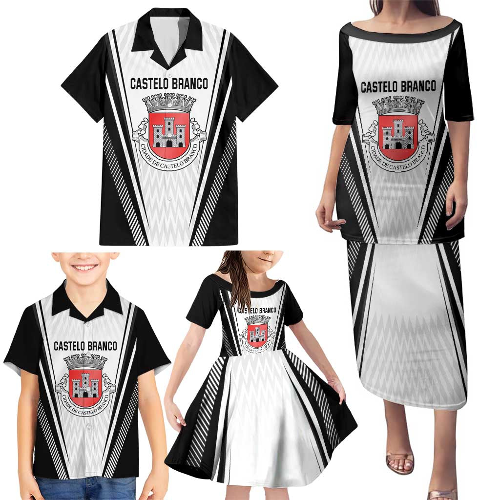 Personalized Castelo Branco Portugal Family Matching Puletasi and Hawaiian Shirt Sporty Style - Wonder Print Shop