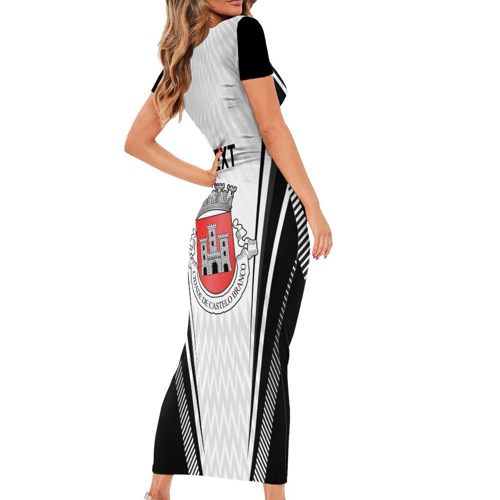 Personalized Castelo Branco Portugal Family Matching Short Sleeve Bodycon Dress and Hawaiian Shirt Sporty Style - Wonder Print Shop