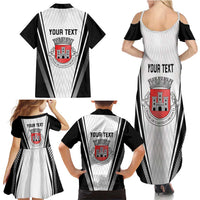Personalized Castelo Branco Portugal Family Matching Summer Maxi Dress and Hawaiian Shirt Sporty Style - Wonder Print Shop