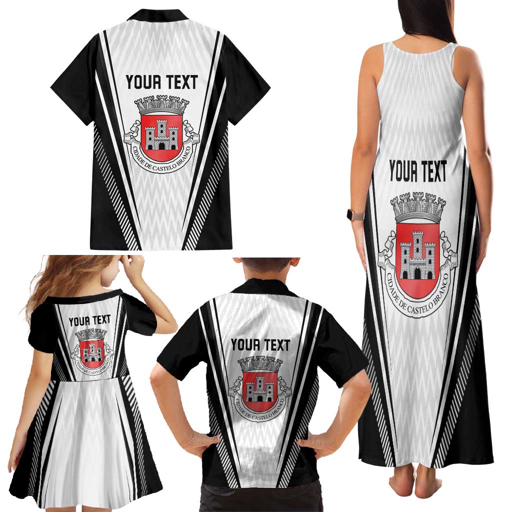 Personalized Castelo Branco Portugal Family Matching Tank Maxi Dress and Hawaiian Shirt Sporty Style - Wonder Print Shop