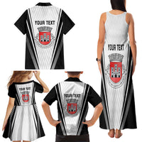 Personalized Castelo Branco Portugal Family Matching Tank Maxi Dress and Hawaiian Shirt Sporty Style - Wonder Print Shop