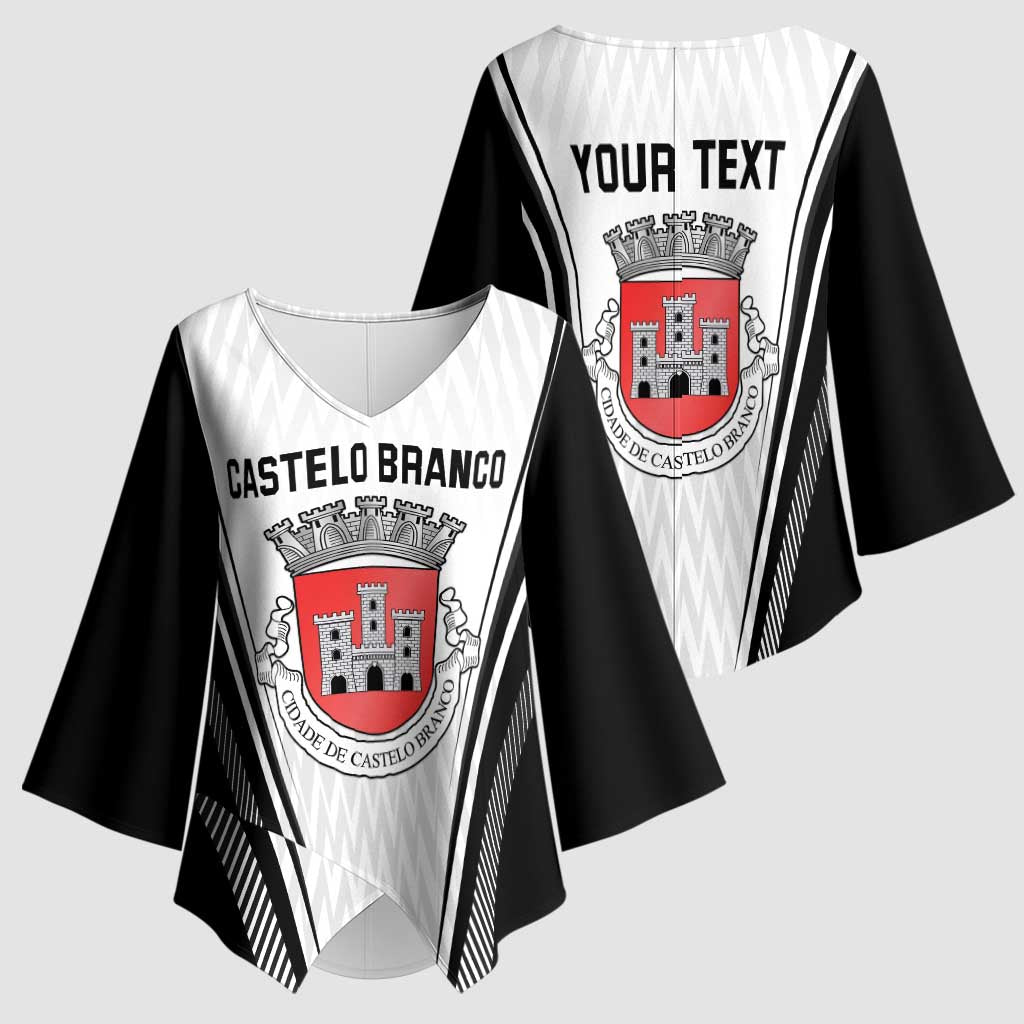 Personalized Castelo Branco Portugal Kimono Sleeve Blouse Sporty Style - Wonder Print Shop